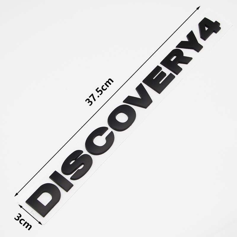 3D ABS Discovery 4 Letters Car Hood Trunk Emblem Badge Sticker For Land Rover Discovery 3 5 Sport Auto Styling Accessories Decal FG5
