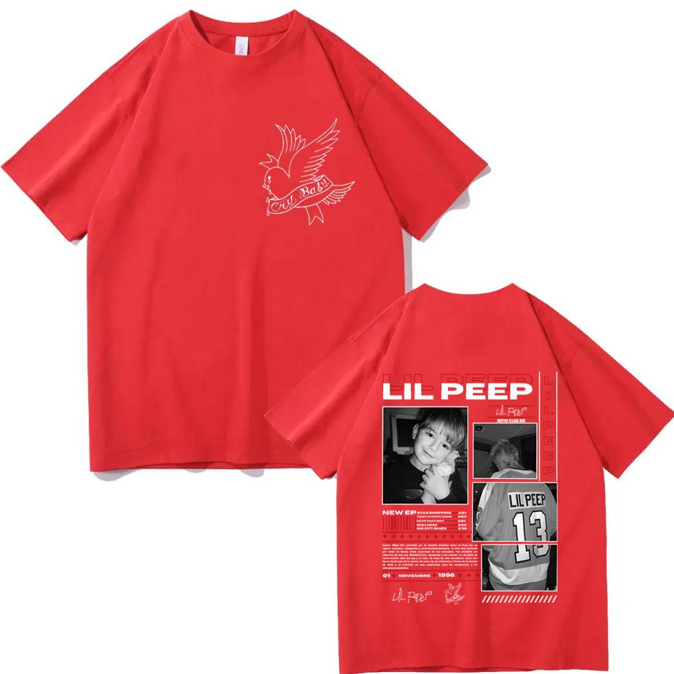 Rapper Lil Peep Album Merch Tshirt Men Women Retro Fashion Hip Hop Short Sleeve T Shirt High Quality Cotton Oversized Tshirts