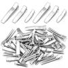 20pcs Hair Alligator Clips Metal Single Prong Duckbill Hairpins Flat Top With Teeth Curl Clips For DIY Hair Style Accessories
