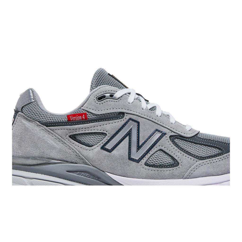 New Balance 990v4 Made In USA 'Red Label - Grey' (Unisex) Grey / Red Running Shoes M990VS4