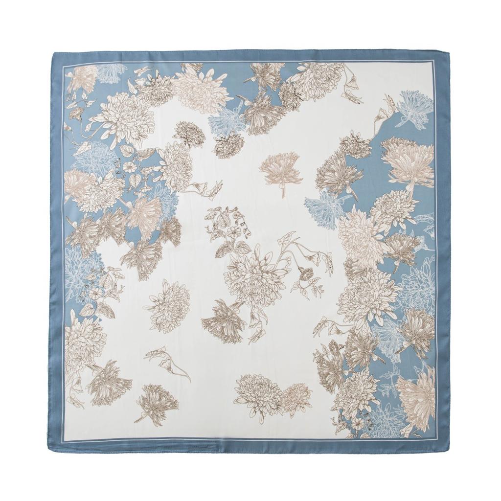New scarf printed square scarf retro silk scarf atmosphere fashionable versatile scarf office shawl