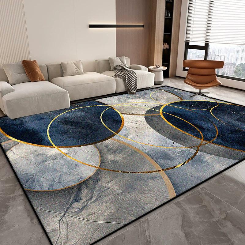 Nordic Abstract Living Room Carpet Modern Decoration Home Easy Clean Washable Rug Large Size Bedroom Sofa Non-slip Floor Mats