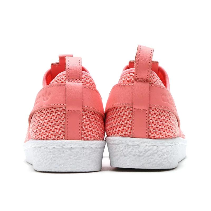 Adidas Originals Superstar Confortable Durable Basse Chaussures de Style de Vie Décontractées Femme Baskets Rouge BY2950