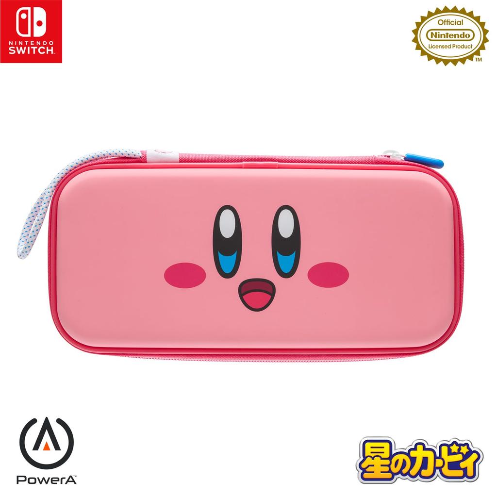 Licensed PowerA Travel Pro Slim Case for Nintendo Switch Kirby Smiley Face [Nintendo Product] - NSCS0082JP-01