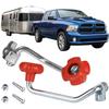 2PCS Replacement Jack Crank Comes with Bolt Nut Spacers Wind Jack Handle Replacement Trailer Jack Crank Fits Most Jacks Trailer