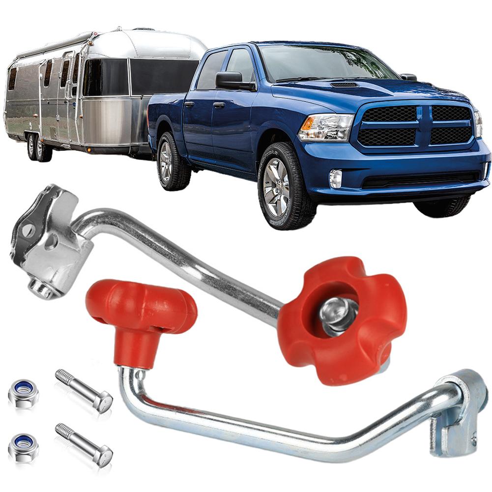 2PCS Replacement Jack Crank Comes with Bolt Nut Spacers Wind Jack Handle Replacement Trailer Jack Crank Fits Most Jacks Trailer