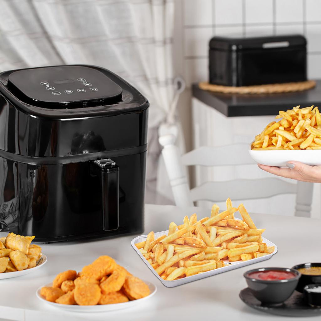 40 szt. Aluminiowe tacki prostokątne na żywność Wielokrotnego użytku Klasa spożywcza Nieprzywierające Aluminiowe formy do pieczenia do piekarnika parowaru