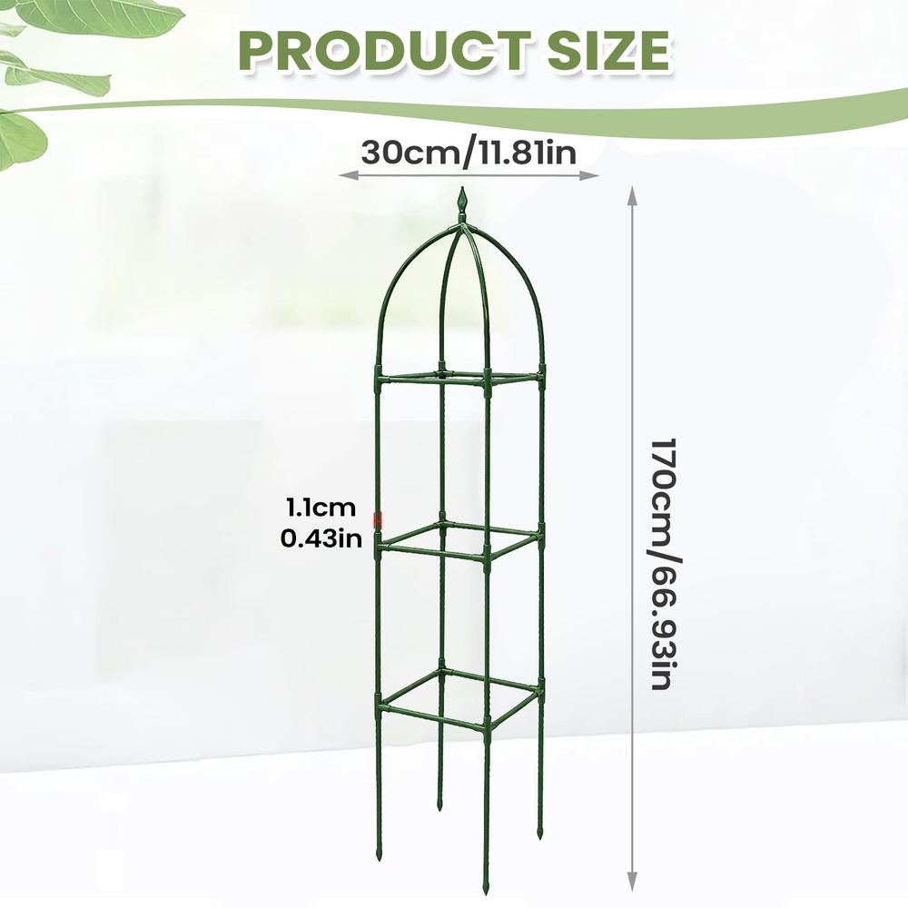 Garden Trellis for Climbing Plants Adjustable Height Vertical Stand Frame Holder Metal Garden Trellis for Balcony House Outside