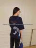100% Cotton Short Sleeve Women's Hip Hop T-shirt – Trendy Street Style with Cool Graphic Print