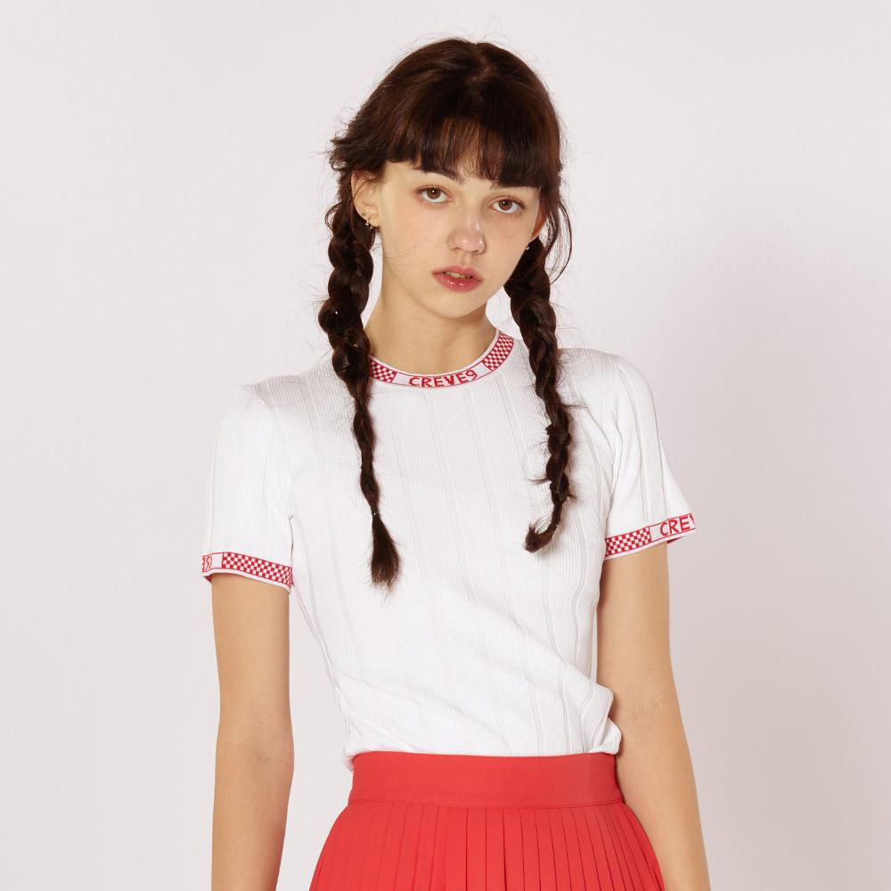 Crive Nine Круглая Вязаная Ребристая Wh White/S