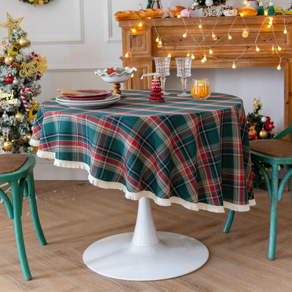 Tablecloth 1PCS Christmas Day Decoration Table Party Towel 100x160cm