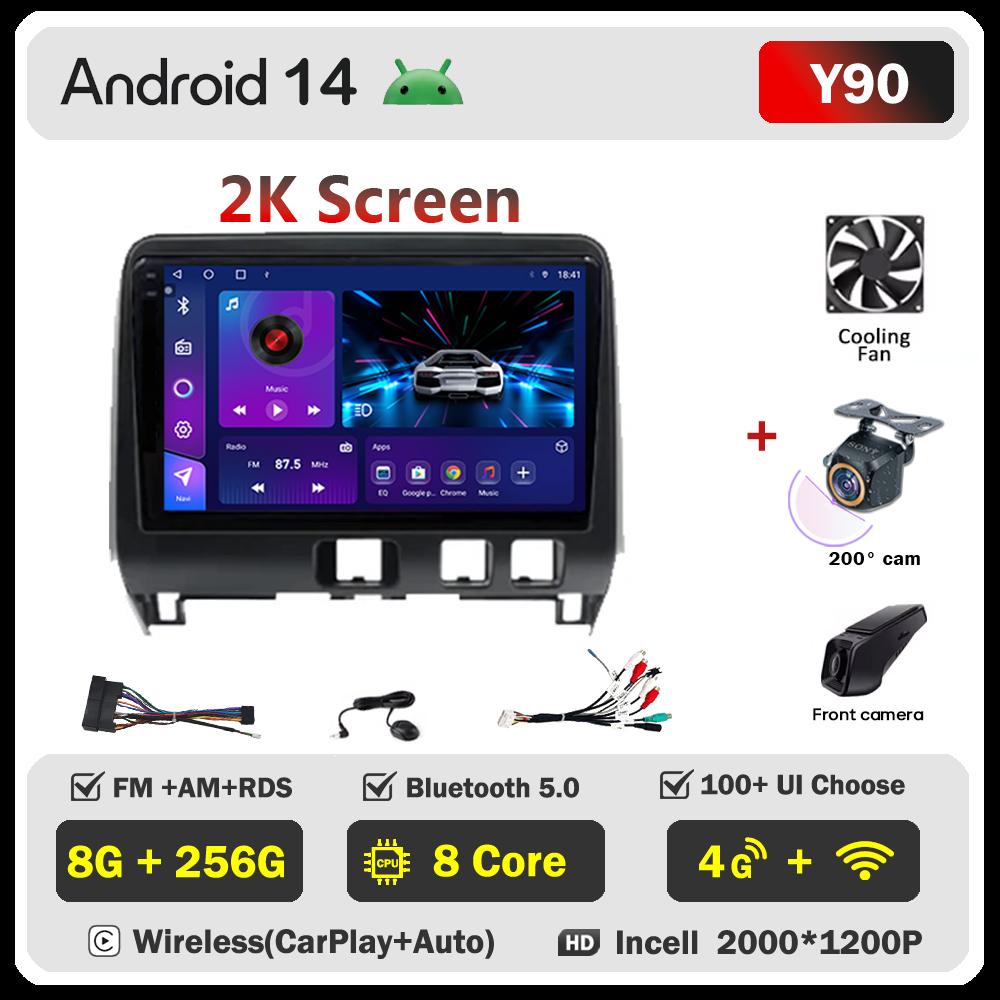 For Nissan Serena 5 V C27 2016 - 2021 Car Radio Player Car Carplay Screen Autoradio Mirror Link Car Intelligent Systems 8 Core
