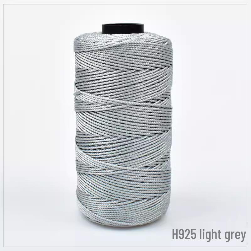 Chunky Wool & Ice Silk 3-Ply Yarn for DIY Crochet: Hand-Knitted Bag, Summer Hat, Shoes, and Seat Cushion