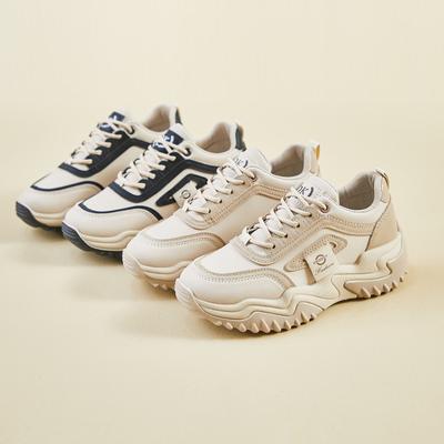 Women's Casual Dad Shoes Chunky Platform Sneakers Comfort Lace-Up Walking Shoes Non-Slip Tennis Sneakers Breathable Athletic Running Shoes for Women