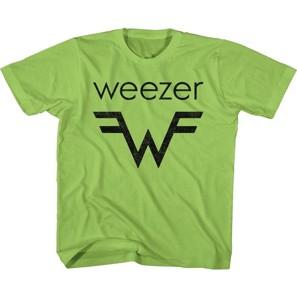 Little Boys Weezer Weezer And W Logo T-shirt 6 Key Lime M