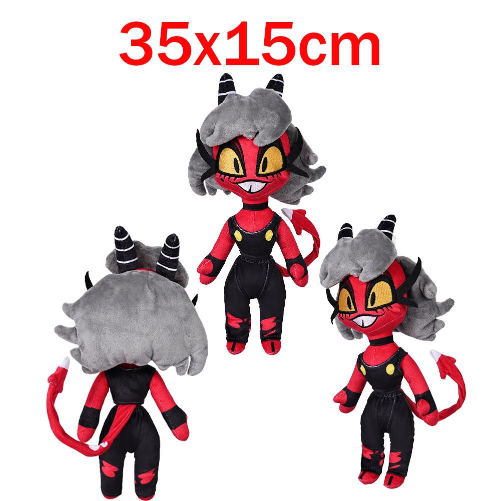 Millie Moxxie Cosplay 36CM 35CM Plush Plushies Anime Cartoon Helluva Roleplay Mascot Birthday Xmas Halloween Party Gifts Decor