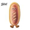 Soft Fabric Pencil Pouch Cute Bread Case Plush Large Capacity Pen Pouch