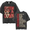 Rock Band System of A Down Mezmerize Album Oprané Tričko Hip Hop Vintage Gotické Opotřebované Tričko Pánské Bavlněné Volná Trička
