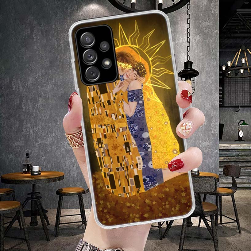 Kiss by Gustav Klimt Desig Soft Phone Case For Samsung Galaxy S22 S23 S24 S25 Edge S26 Ultra S20 FE S21 Plus + Fundas Coque Gala