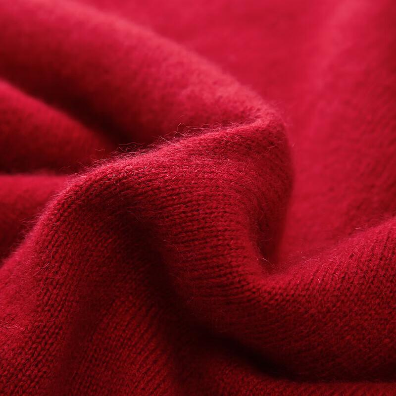 Zhaojun Women's Round Neck Cable Knit Cashmere Sweater