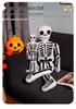 White Skull Hugging Pillow Plush - Halloween Gag Gift