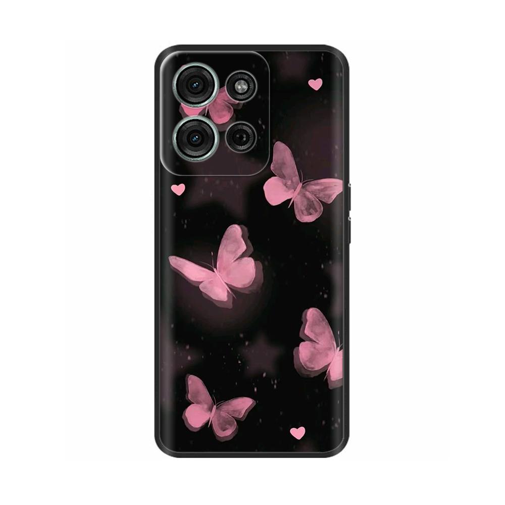 For Motorola Moto G75 Case Moto G35 G55 G15 Cute Cartoon Painted Shockproof Cover Fundas For Motorola Moto G75 5G MotoG75 Bumper