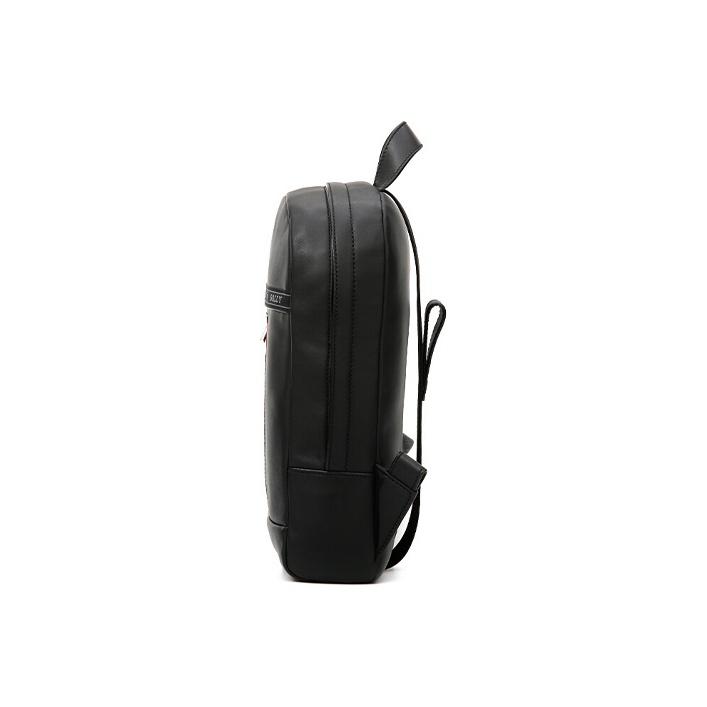 Bally Red And White Striped Leather Shoulder Bag Regular Men Shoulder Bag Black HARI-10