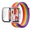 Pasek Nylonowy+Etui PC do Huawei Watch Fit 3/4/4 Pro Chroniące przed Upadkiem+Wygodna Oddychająca Opaska na Nadgarstek Correa