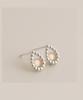 47Bag 925 Silver Natural Gemstone Teardrop Earrings Rosee