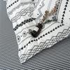 Bohon Paisley Duvet Cover Set Black White Print 3pcs Bedding Sets Luxury Pillow Case Queen and King Size Cotton Bedding Sets