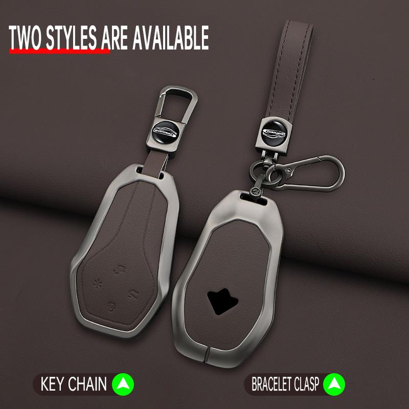 For Gac Aion Hyper Gt Ht Car Key Case Remote Protection Cover Bag Shell Keychain Ring Holder Fob Accessories