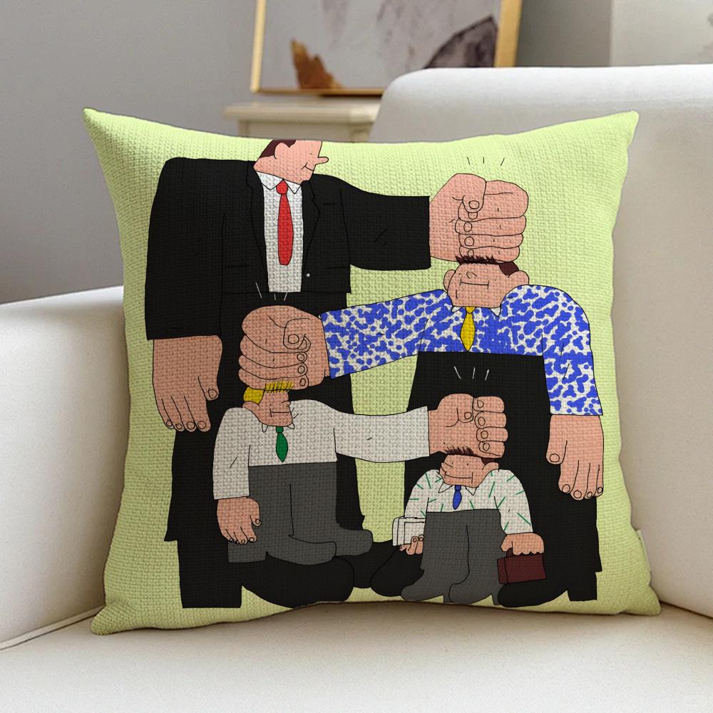 L-Lukas Eglinskas Cushion Cover Cushion Cover Pillowcase, Anti-Mite Invisible Zipper, Linen Sofa Cushion