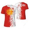 Camiseta de Malla Deportiva Bandera de Túnez Para Correr Bicicleta Fútbol Tenis Fitness Camisetas Impresión 3D Personalizada
