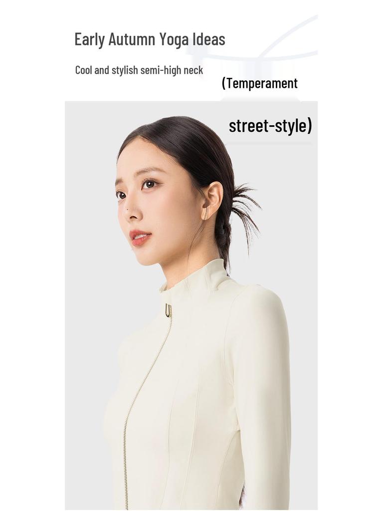 Women's Windproof Slimming Long Sleeve Yoga Jacket