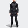 Adidas Nuvic Parka Warm Hooded Down Jacket Women Outerwear Black BS0985