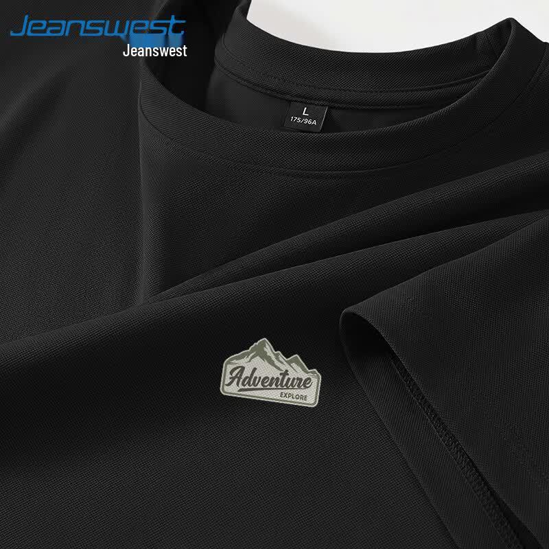 Jeanswest Men's Ice Silk Mesh Short Sleeve T-Shirt