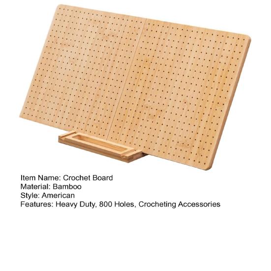 Bamboo Crochet Blocking Board DIY Handmade Granny Square Knitting Blocking Wooden Board Crocheting Accessories Tools Beginners Grandma Mom Gift