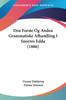 Buch Den Forste Og Anden Grammatiske Afhandling I Snorres Edda 1886 by Finnur Jonsson - Paperback