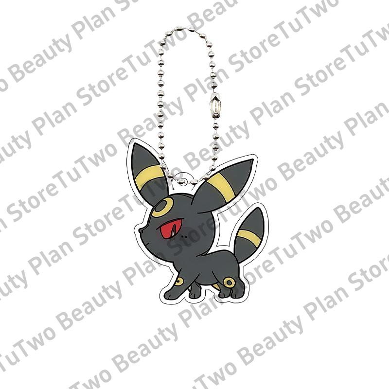 Cartoon Cute Anime Eevee Acrylic Keychain Leafeon Vaporeon Flareon Espeon Sylveon Jolteon Glaceon Bag Pendant Key Ring Gifts Toy