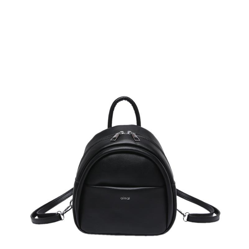 Schoolbag Texture Foreign Style Casual New 1011 Fresh Solid Color Popular Fashion Travel Portable Shoulder Backpack