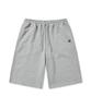 Brown Bless Tag Sweat Shorts - Melange Gray