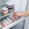 Simple Plastic Fresh-keeping Box Easy Seal Transparent Food Dispensers Box Microwavable Food Grade Fridge Organizer Kitchen