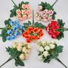 Festival Supplies Simulated Diamond Rose Flower 10 Heads Rose Bundle  Home Decor