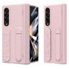 For Samsung Galaxy Z Fold4 5G Case Kickstand Wristband PC Phone Cover with Tempered Glass Film