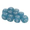 10pcs Finger Guessing Dice Luminous 6 Sided Lightweight Rock Scissors Paper Dice Set for Board Game