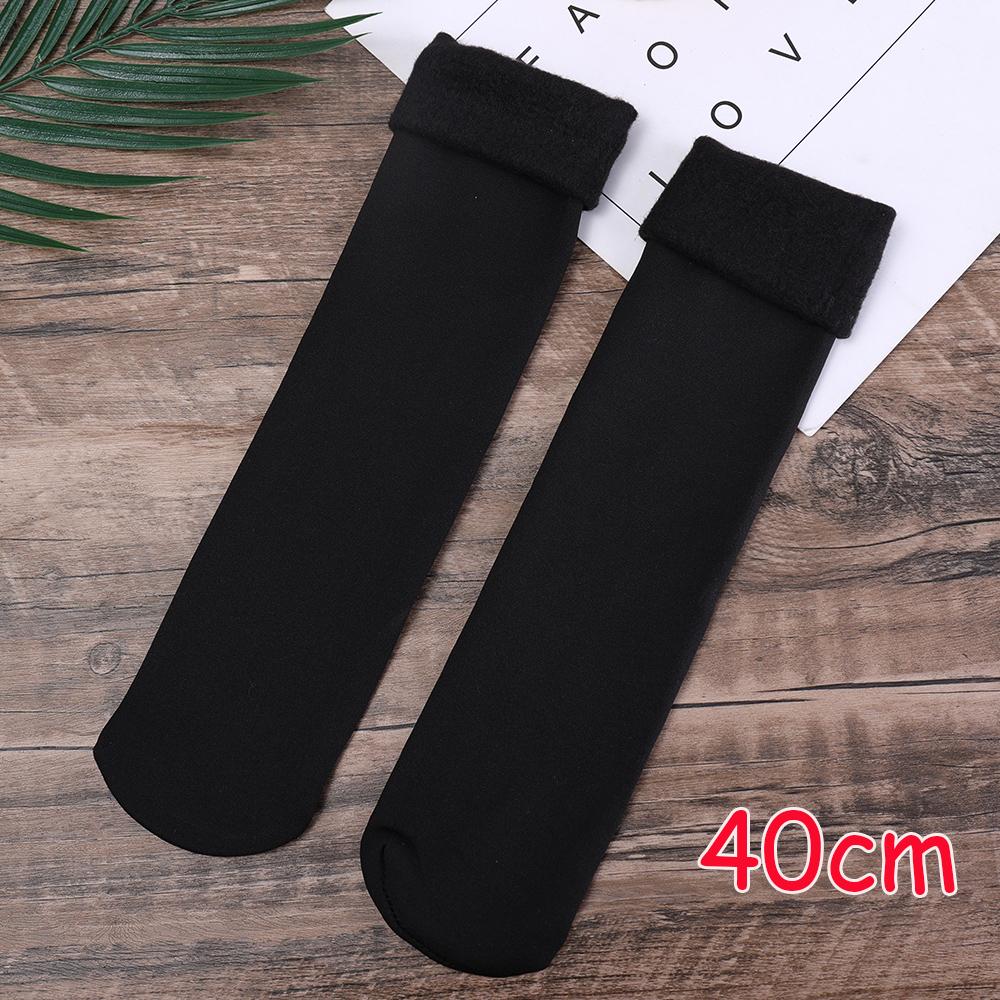 Winter Thicken Velvet Over Knee Socks For Women Warm Thigh High Long Socks Skin Black Plush Thermal Stocking Compression Legging