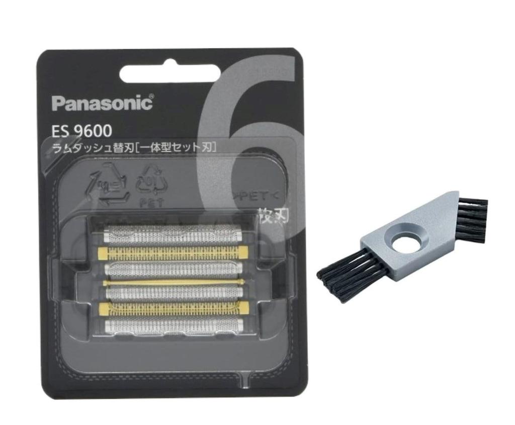 Panasonic Replacement Blades for Set Blade ES9600 Includes Genuine Shaver Cleaning Brush Portable [Set] Men's Shaver, 6-Blade + + Disinfecting…