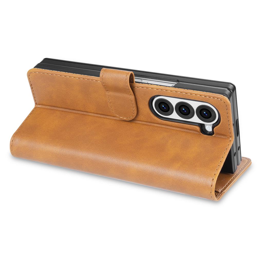 N.BEKUS CSJ-001 For Samsung Galaxy Z Fold6 5G Stand Case PU Leather Wallet Phone Cover