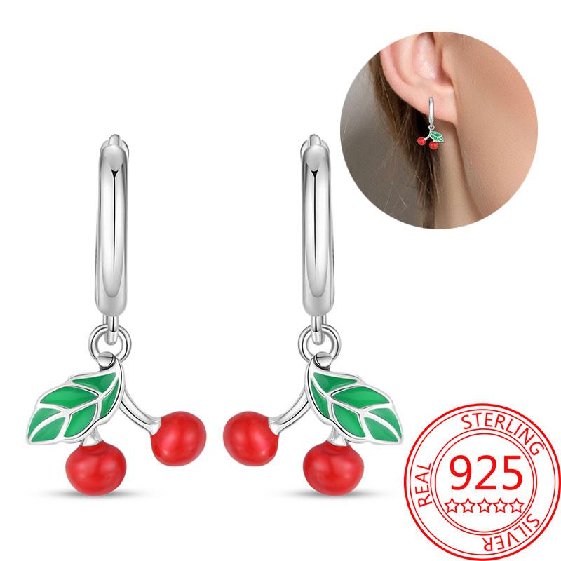 Brincos de abelha para menina adorável amarelo preto dançando abelha feliz s925 brincos de argola presente de aniversário joias de prata