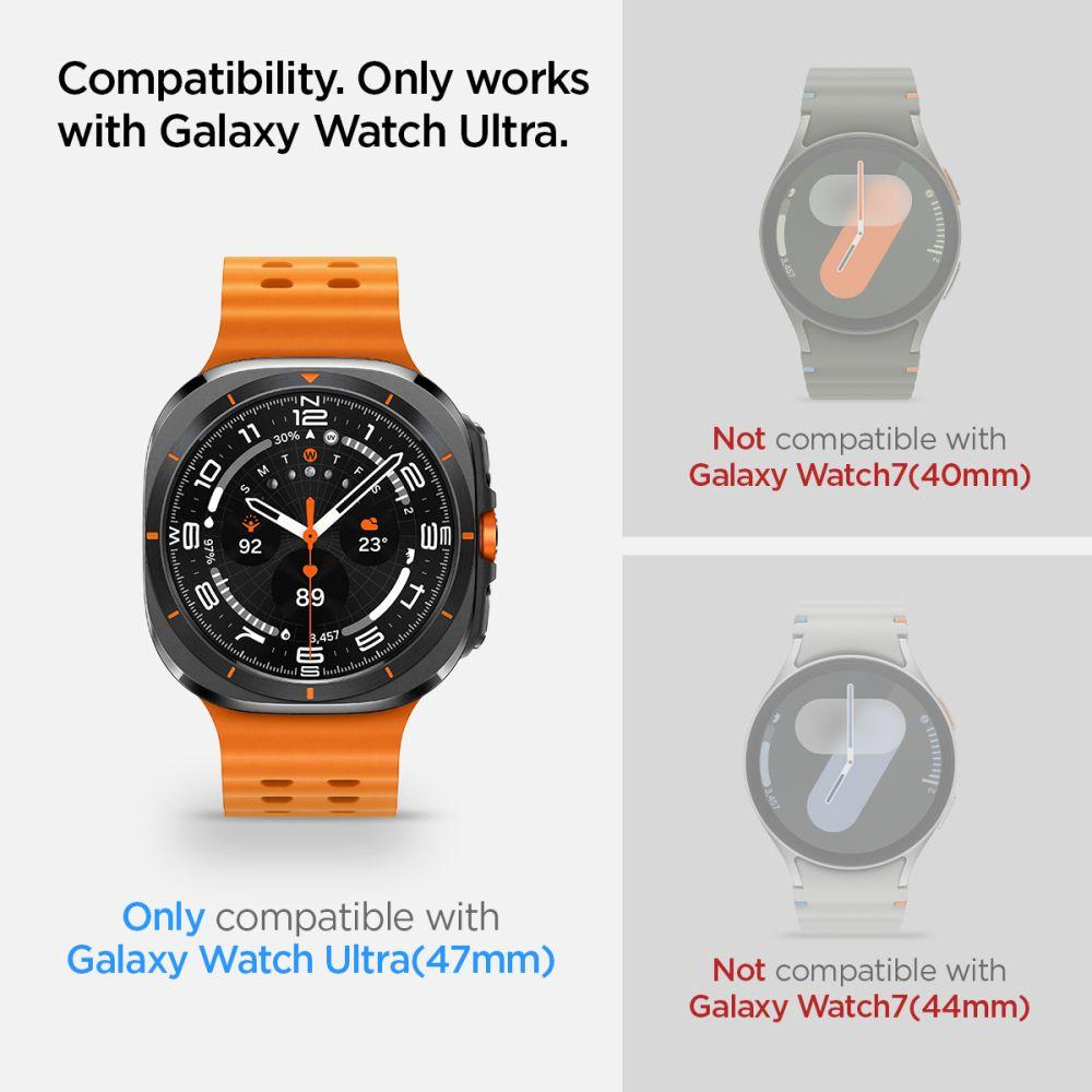 Spigen Glas.tr Tempered Glass Ez-Fit 2-Pack Galaxy Watch Ultra (47mm) Clear